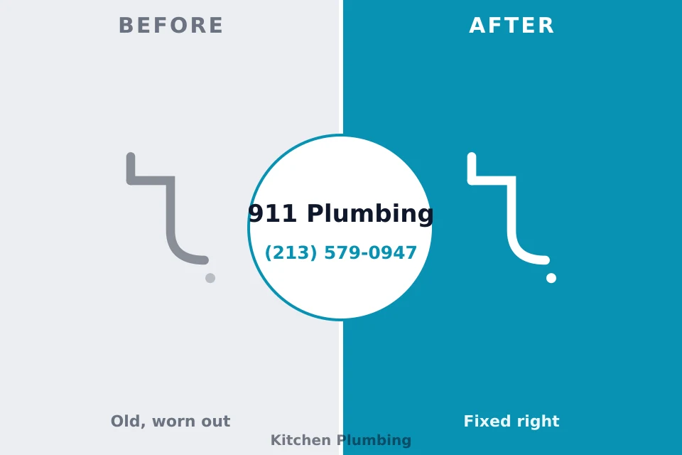 Before and after: plumbing repair Lansdale, PA